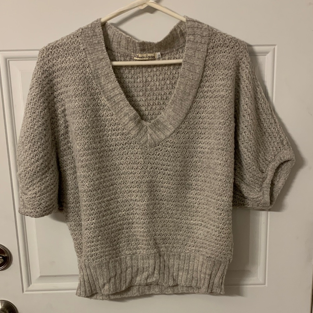 American Rag Women's V-Neck Sweater - Cream